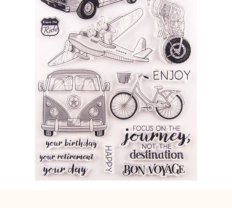 5Travel-Themed Transportation Silicone Stamps2