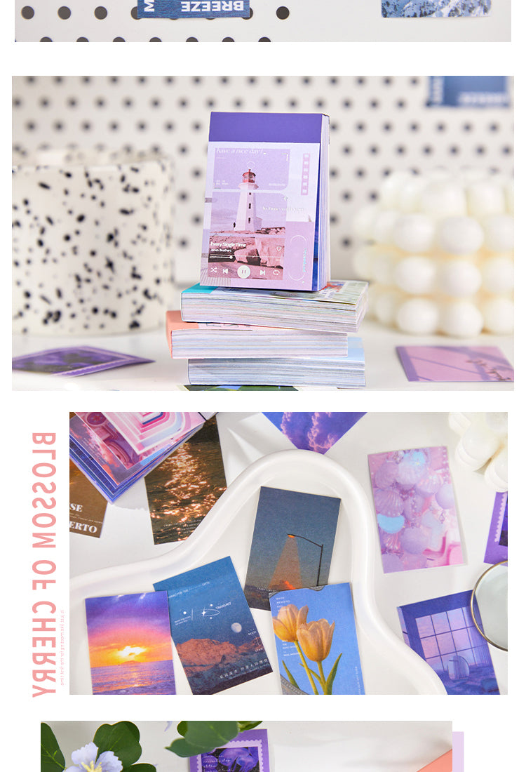5Travel Landscape Washi Sticker Book - Sky, Sea, Fields, Flowers2