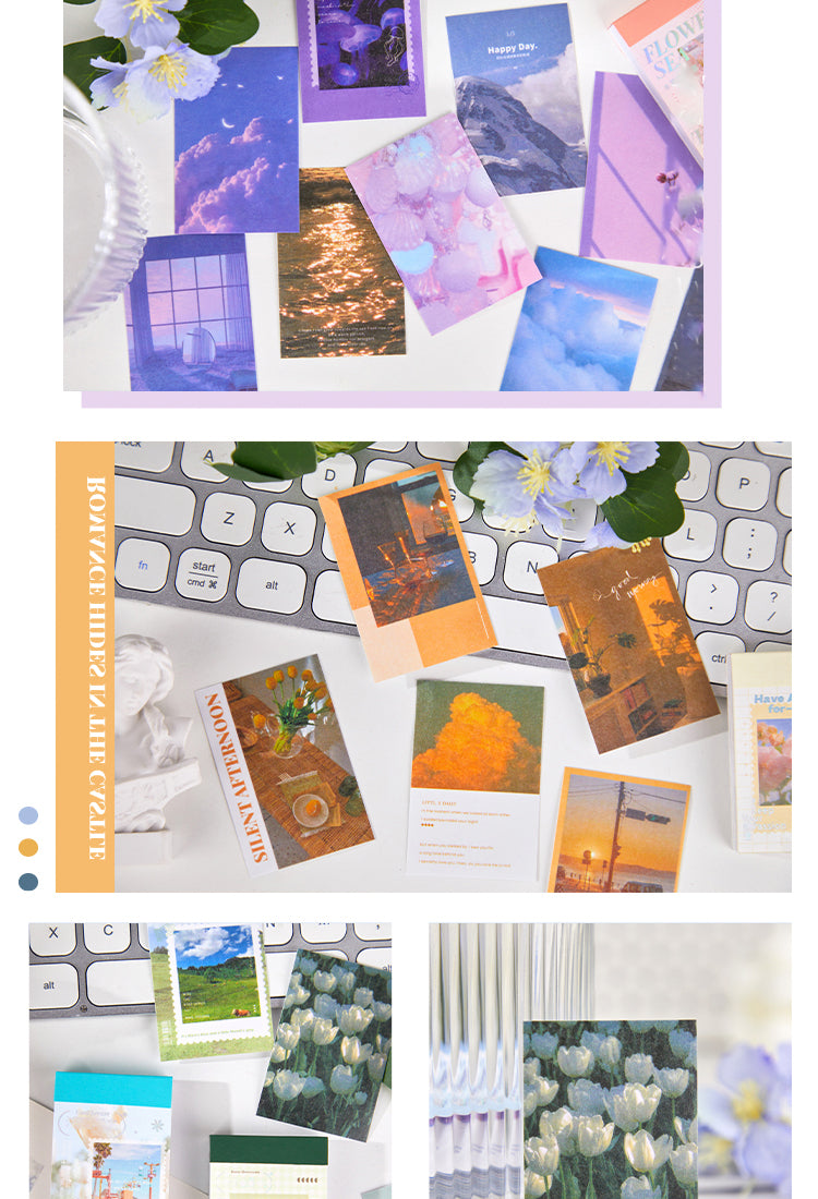 5Travel Landscape Washi Sticker Book - Sky, Sea, Fields, Flowers3