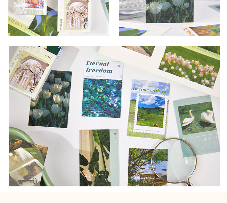 5Travel Landscape Washi Sticker Book - Sky, Sea, Fields, Flowers4