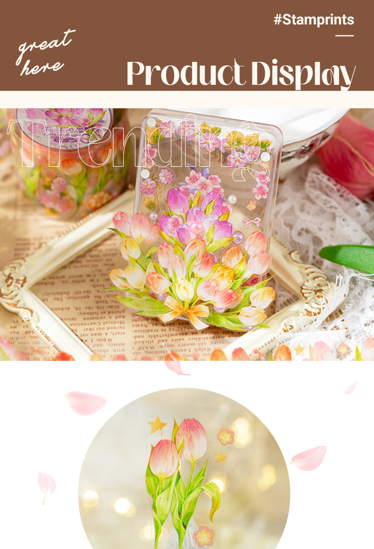 5Tulip Mania Series Tulip Flower PET Tape1