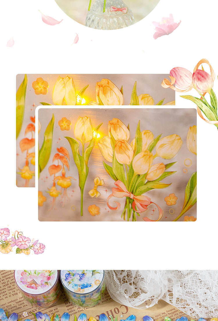 5Tulip Mania Series Tulip Flower PET Tape2