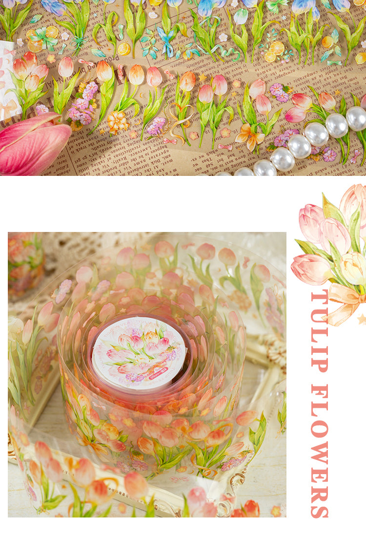 5Tulip Mania Series Tulip Flower PET Tape3