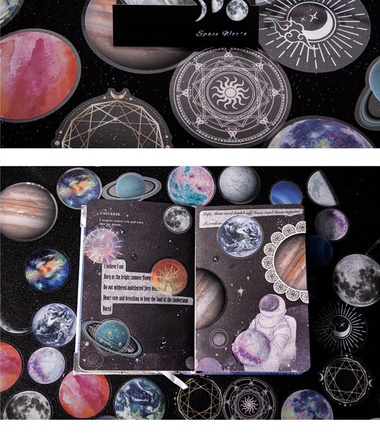 5Universe PET Stickers - Moon, Planets, Magic Circle, Space4