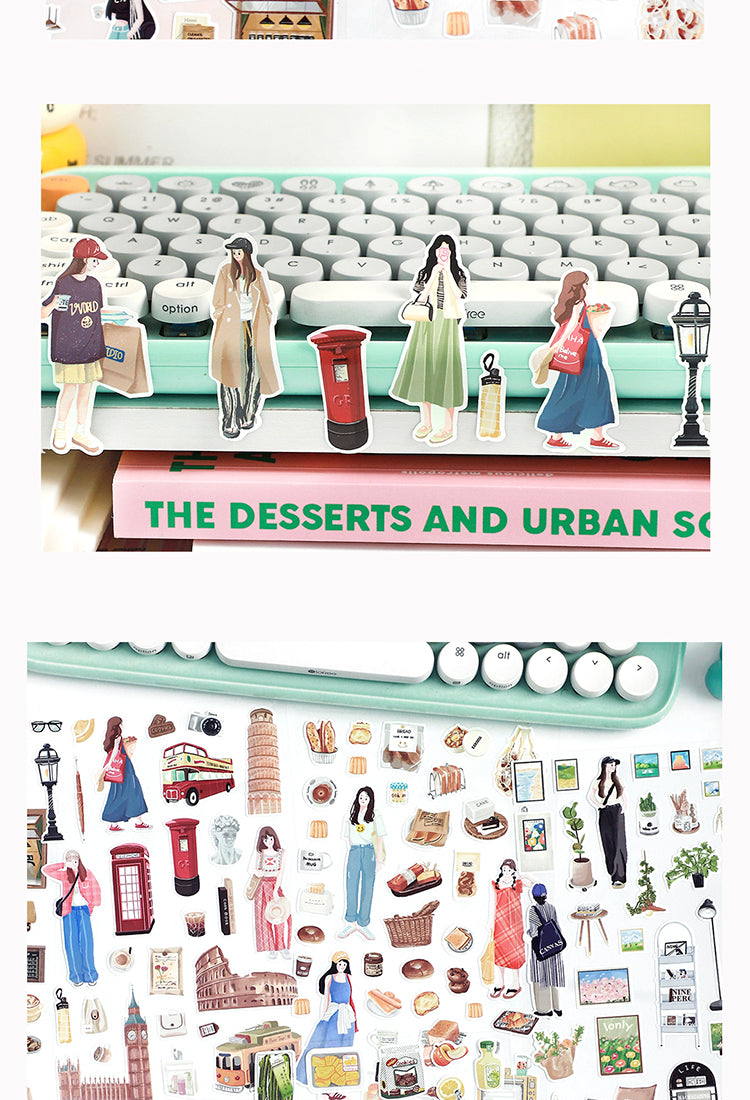 5Urban Girl Stickers - Characters, Travel, Food, Bread2