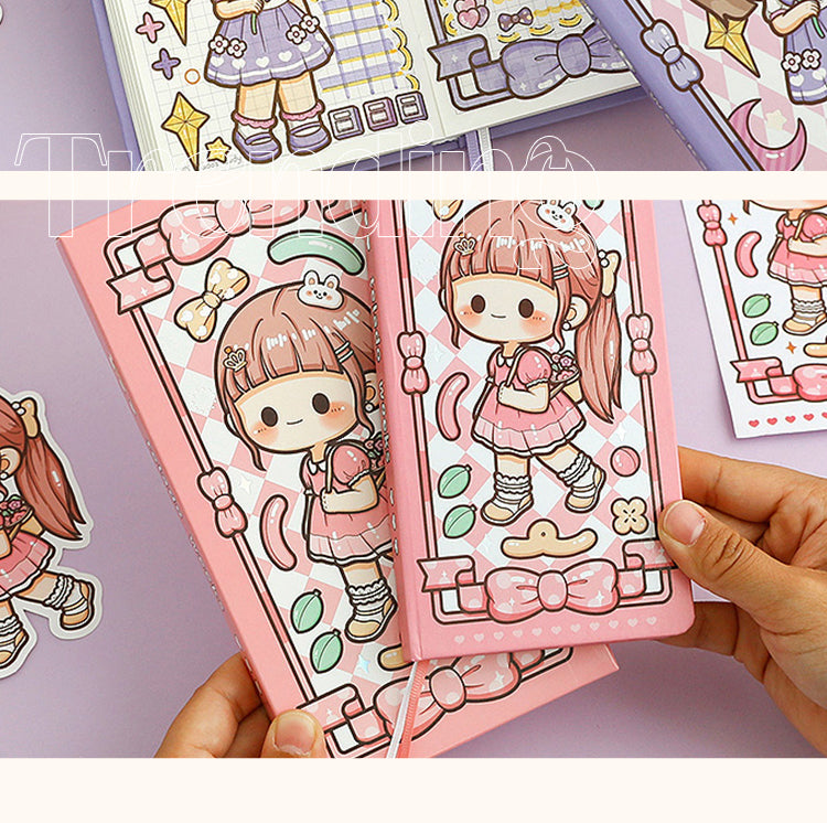 5Versatile Girl Series Kawaii Cartoon Character Journal2