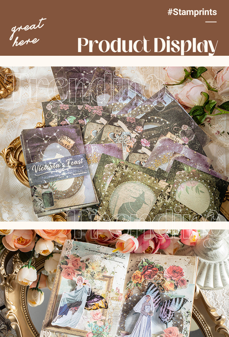 Victoria's Feast Lace Frame Scrapbook Paper - for Vintage-Inspired Crafts