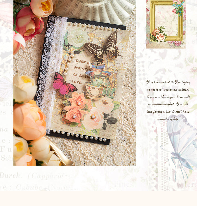 5Victoria's Feast Lace Frame Scrapbook Paper6