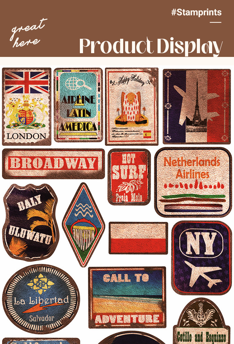 5Vintage Beach Travel Vinyl Stickers1