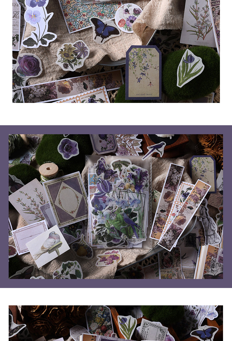 5Vintage Botanical Floral Sticker Paper Collection2