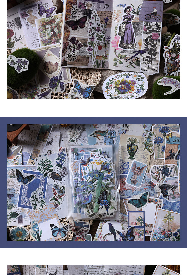 5Vintage Botanical Floral Sticker Paper Collection3