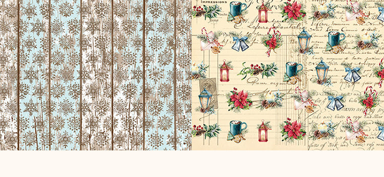 5Vintage Christmas Background Decorative Scrapbook Paper3