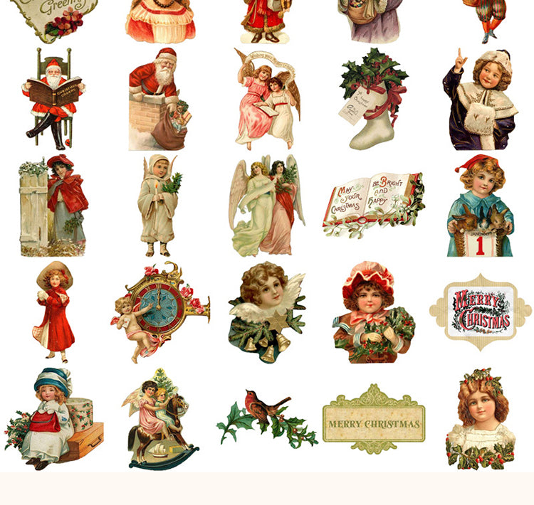 5Vintage Christmas Character-themed Stickers2