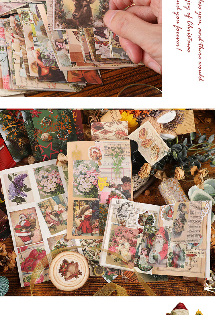 5Vintage Christmas Sticker Book - Flowers, Butterflies, Food, Posters, Christmas4