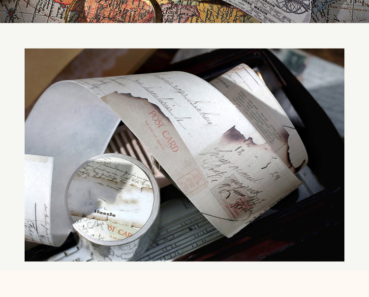 5Vintage Collection Series Old Newspaper Manuscripts Washi Tape4