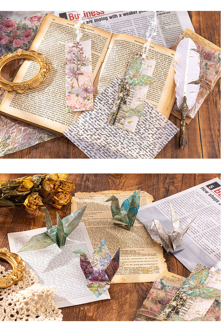 5Vintage Inspired Classical Botanical Lace Decorative Paper8