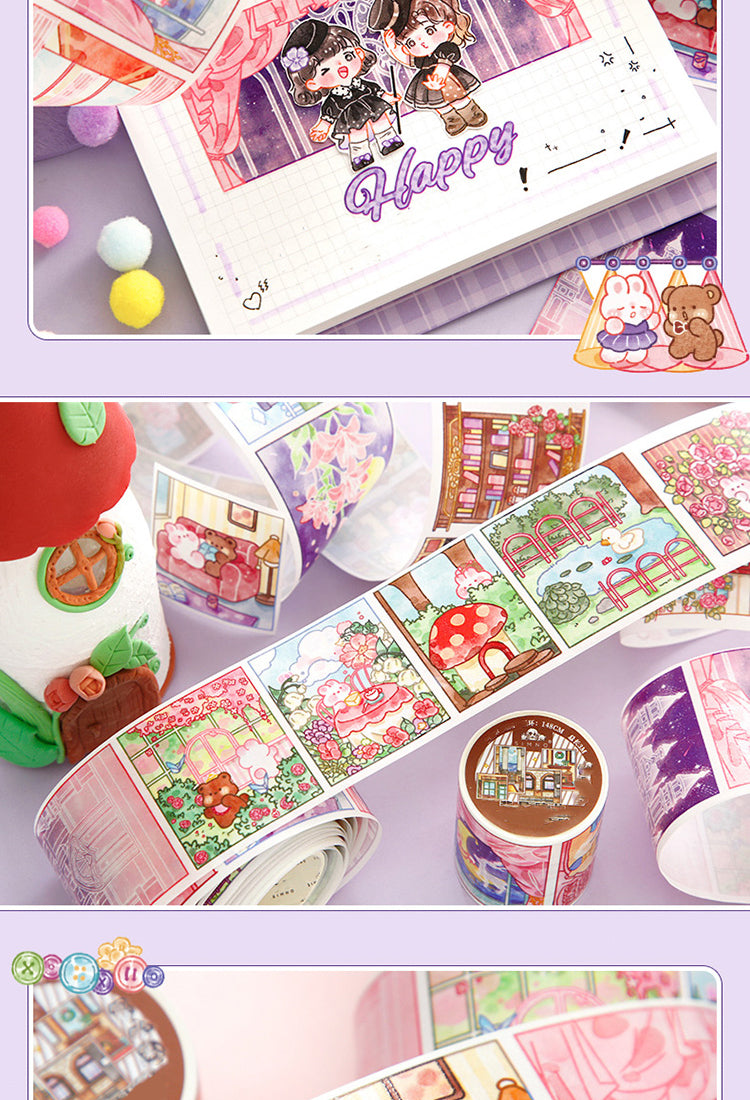 5Watercolor Cartoon Theme Washi Tape6