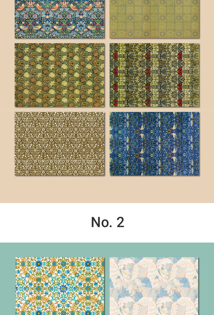5William Morris Pattern Vintage Journal Decorative Paper6