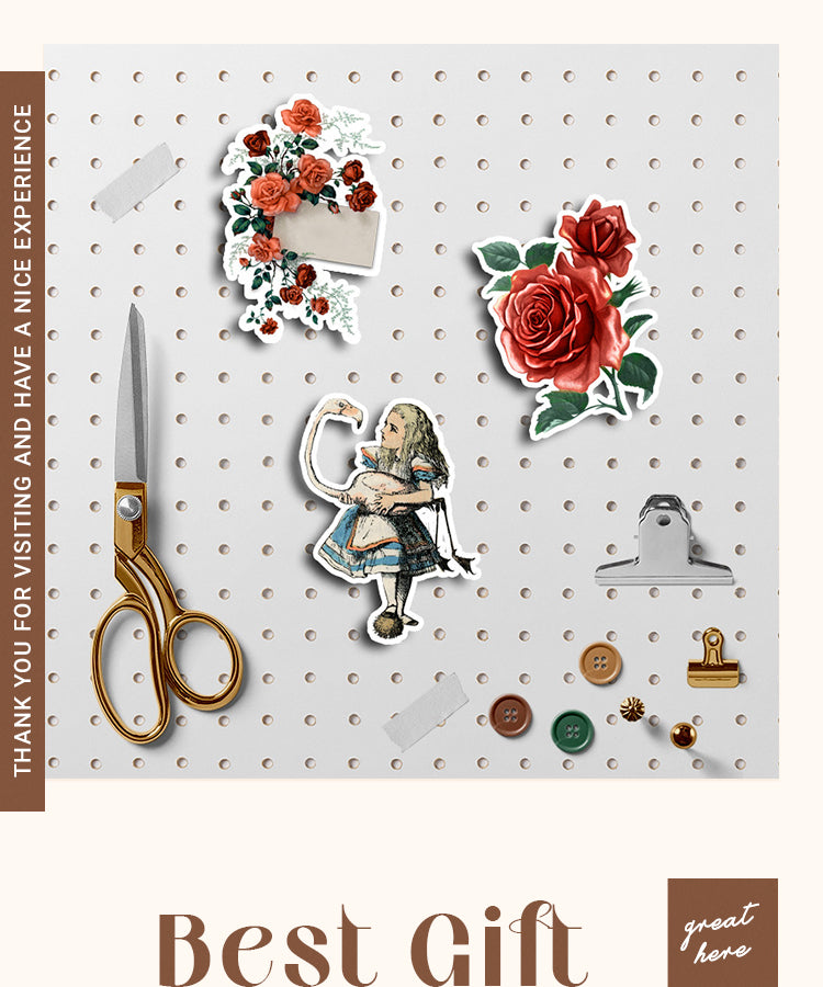 6Alice in Wonderland-themed Decorative Stickers1
