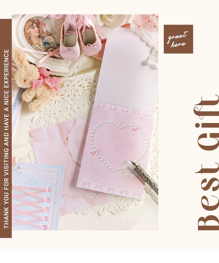 6Ballet-inspired Ribbon Notepads Paper1