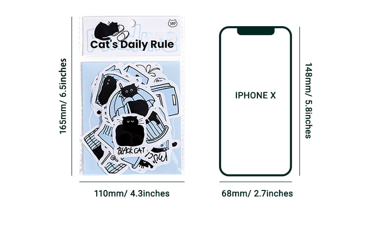 6Cat's Modern Life Coated Paper Stickers2