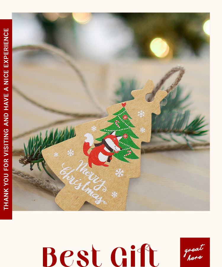 6Christmas Kraft Decorative Hang Tags1