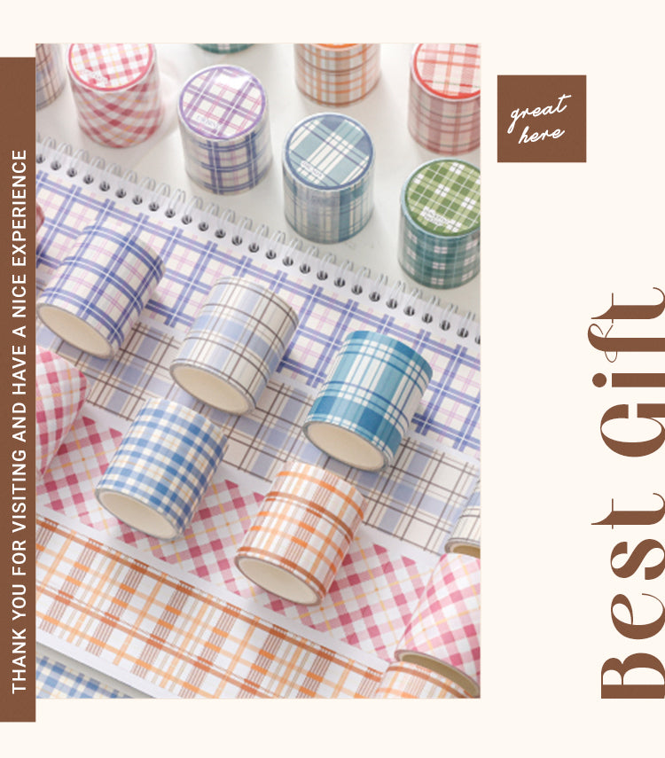 6Classic Grid Pattern Washi Tape1