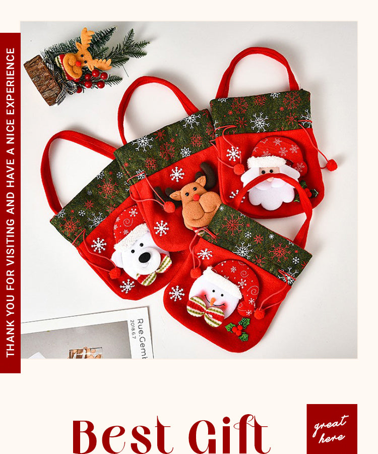 6Cute Christmas Candy Gift Bag1