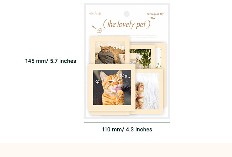 6Cute Pet Photo Stickers - Cats, Dogs2