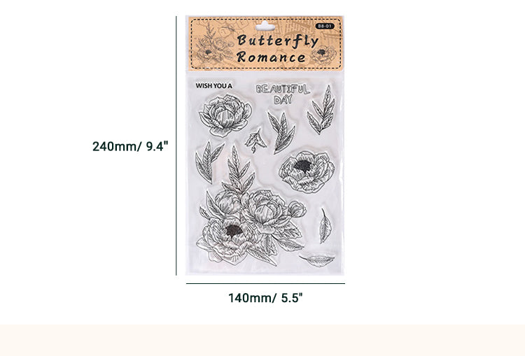 6Distant Butterfly Series Clear Silicone Stamps2