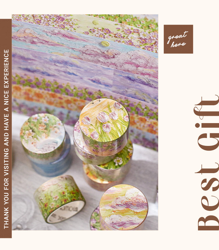 6Dreamy Wonderland Series Oil Painting Washi Tape1