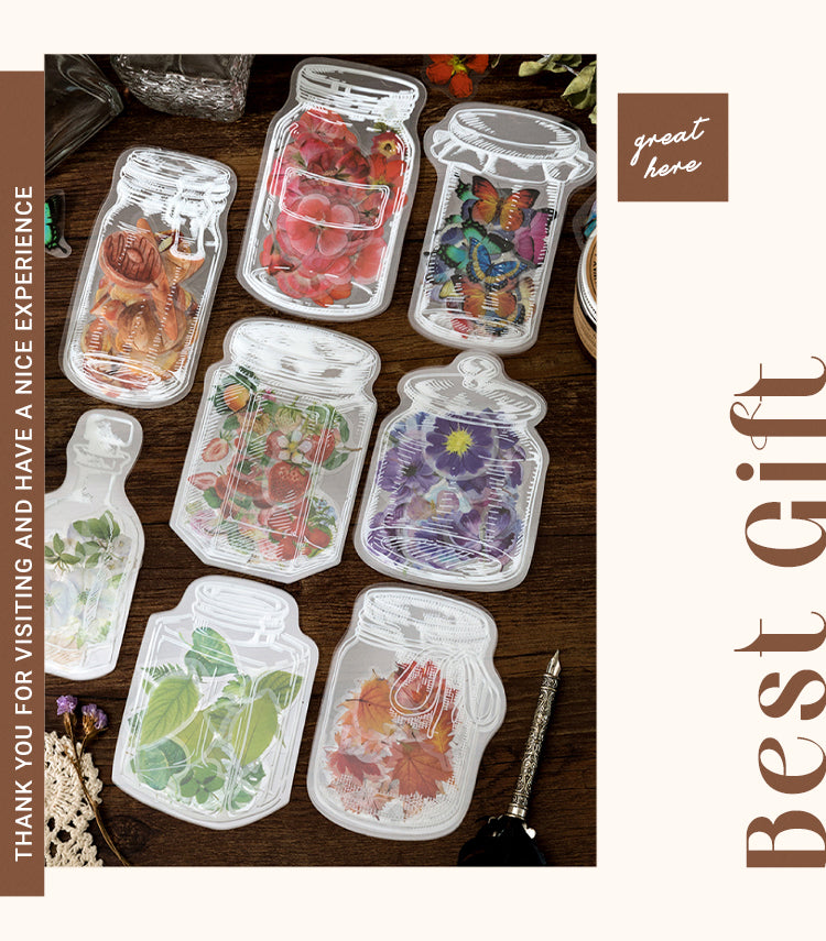 6Everything in a Bottle Series Flower Butterfly Sticker Pack1