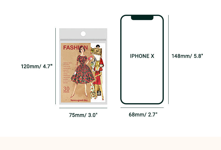 6Fashion Note Series European Style Decorative Stickers2