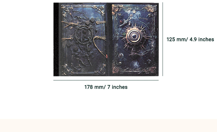6Halloween Castle Scrapbook Paper - Door, Architecture, Forest2