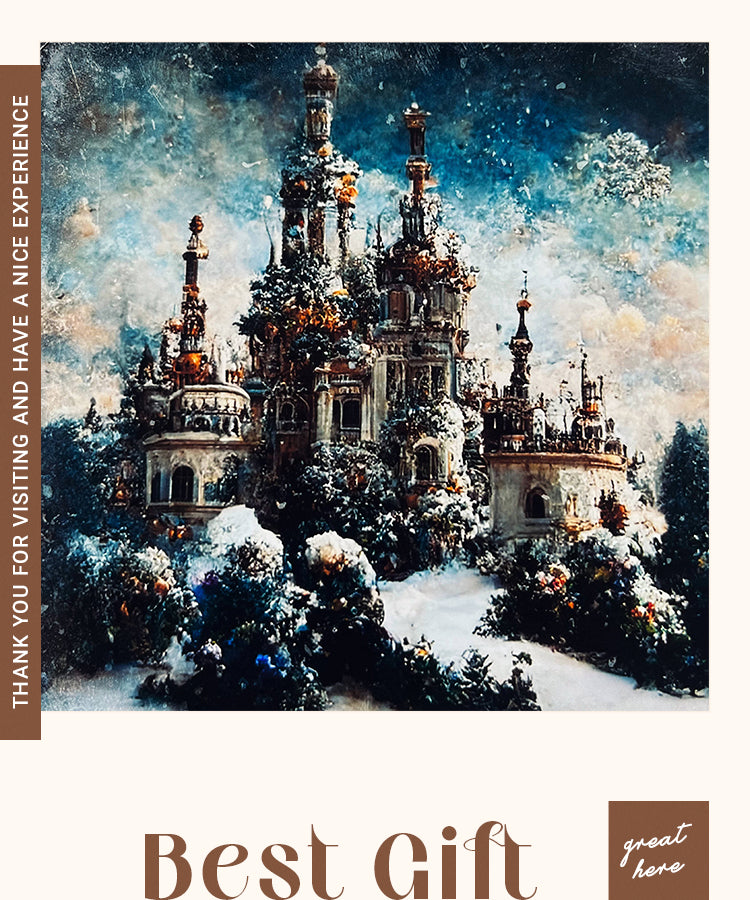 6Ice Castle Landscape Background Scrapbook Paper1