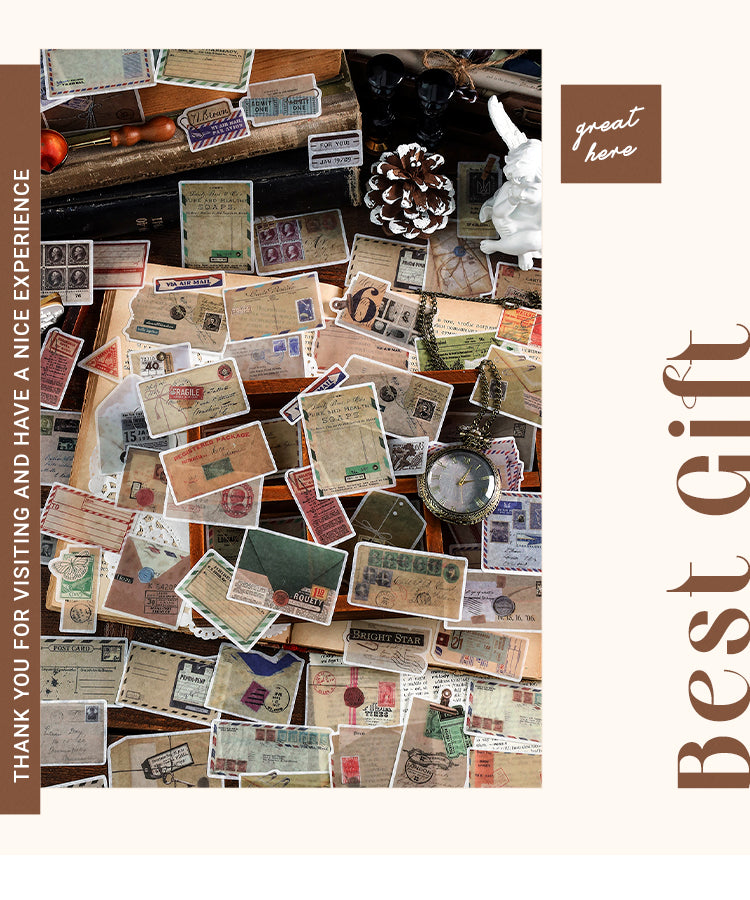 6Letter Washi Paper Decorative Sticker Pack-Label Bill Stamp1