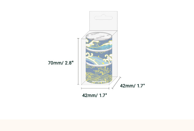 6Retro Chinese Style Brocade Cloud Adhesive Washi Tape Set2