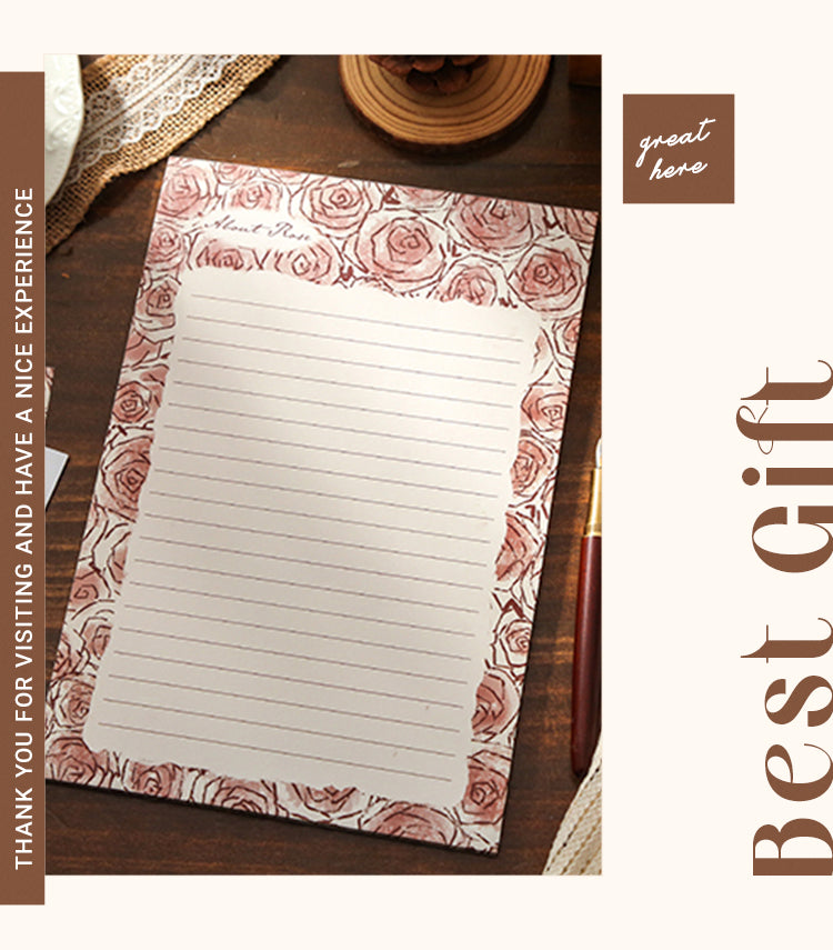 6Rose Patterned Lined Scratch Paper Notepad2