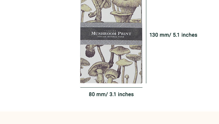6Vintage Scrapbook Paper - Flower, Mushroom, Antique, Fern Leaf, Fruit, Tree2