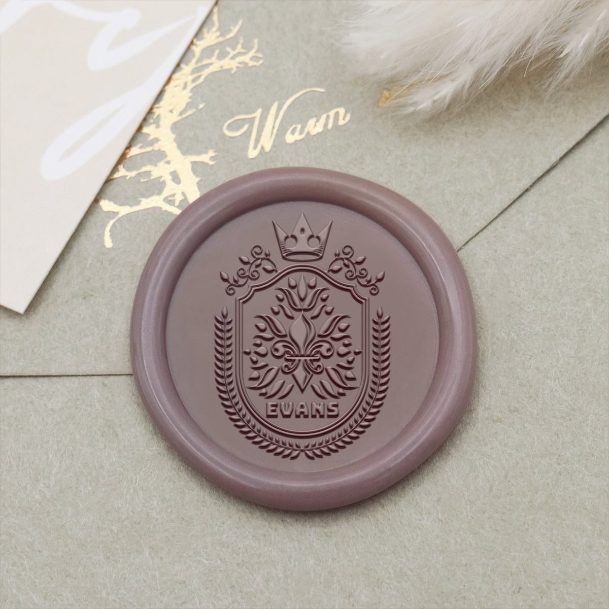tabo custom design wax seal stamp/family