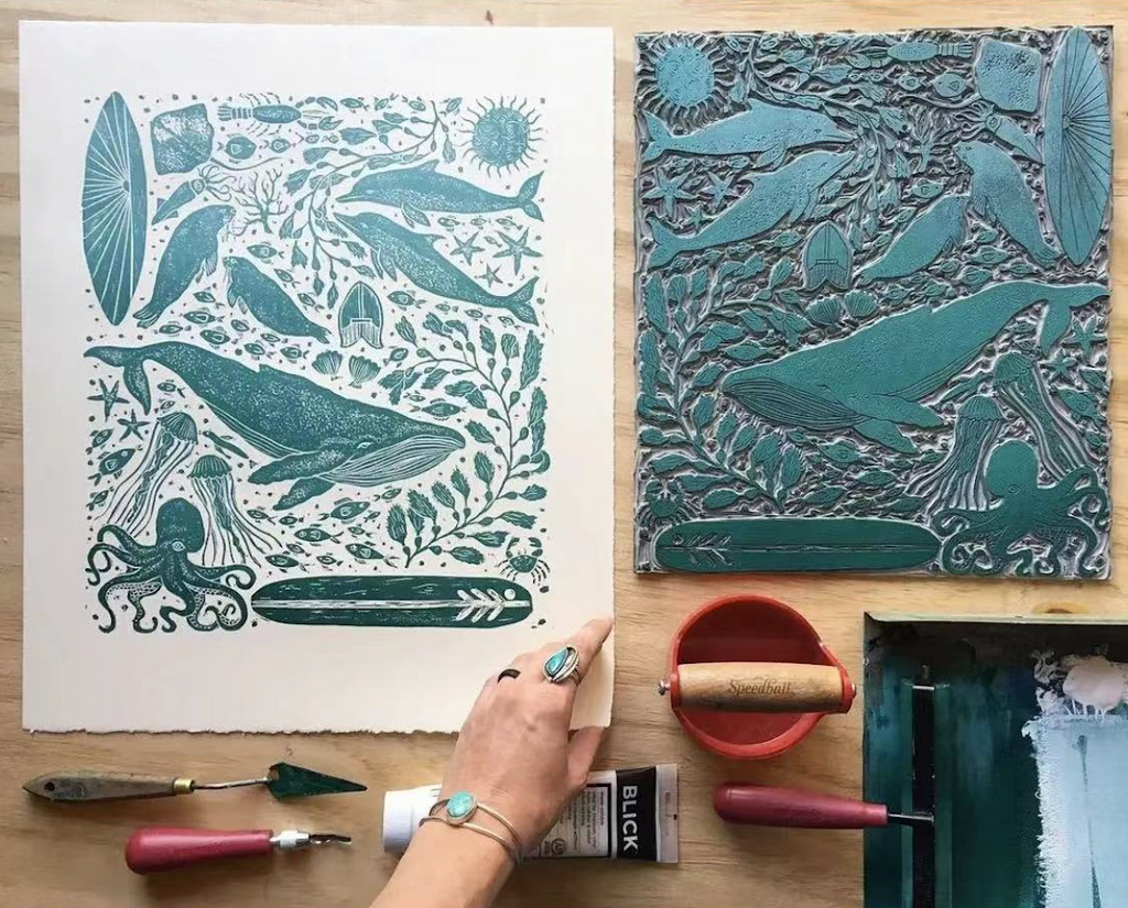 How to Carve your own Stamps: A Step-by-Step Linocut Tutorial