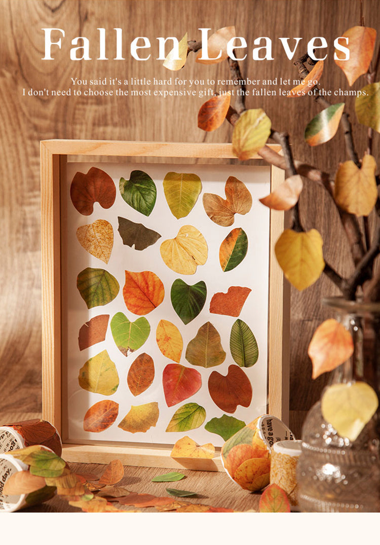 1Creative Fallen Leaves Decorative Washi Tape Sticker
