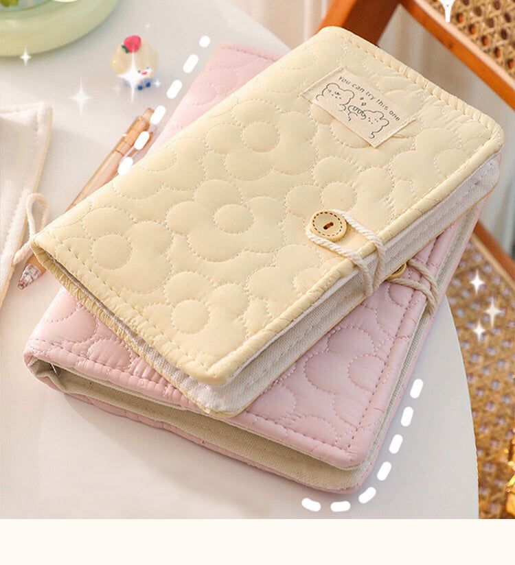 1Cute Polycotton Ice Cream Color Loose-Leaf Notebook