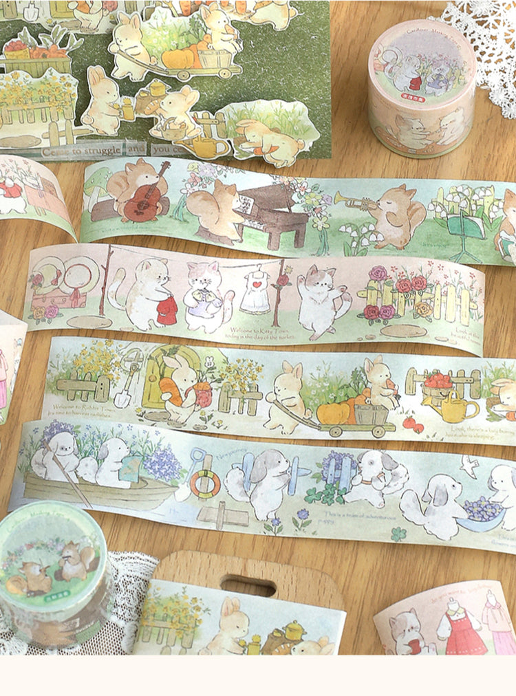 1Furry Series Cute Animals Washi Tape