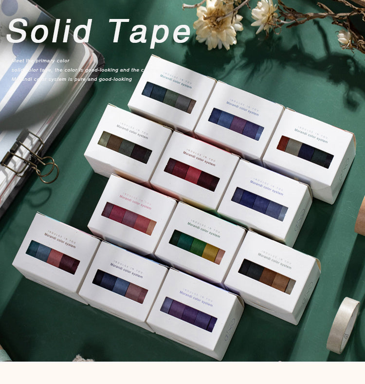 1Meet Original Colors Artistic Solid Color Washi Tape Set
