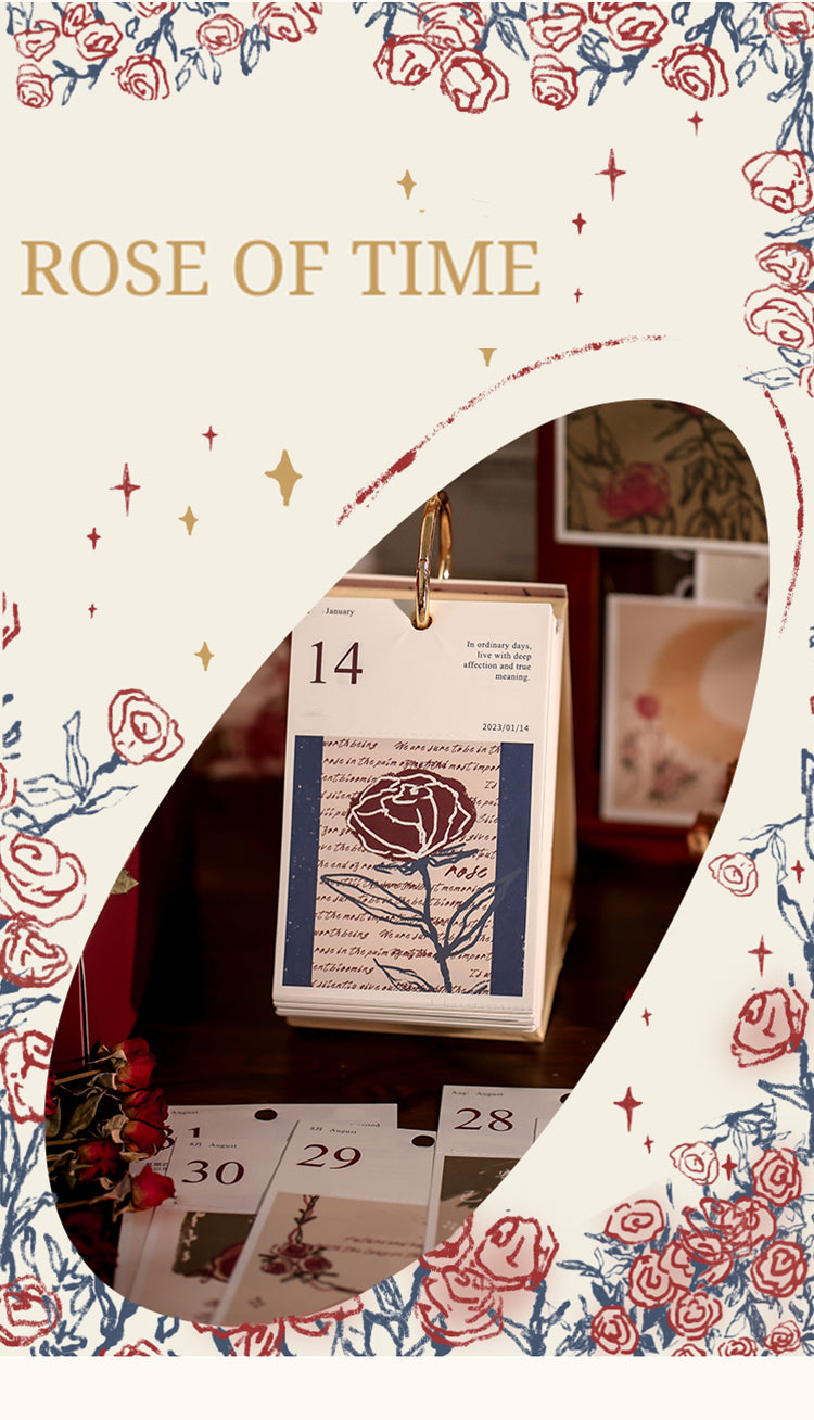 1Rose of Time Mini Desk Calendar