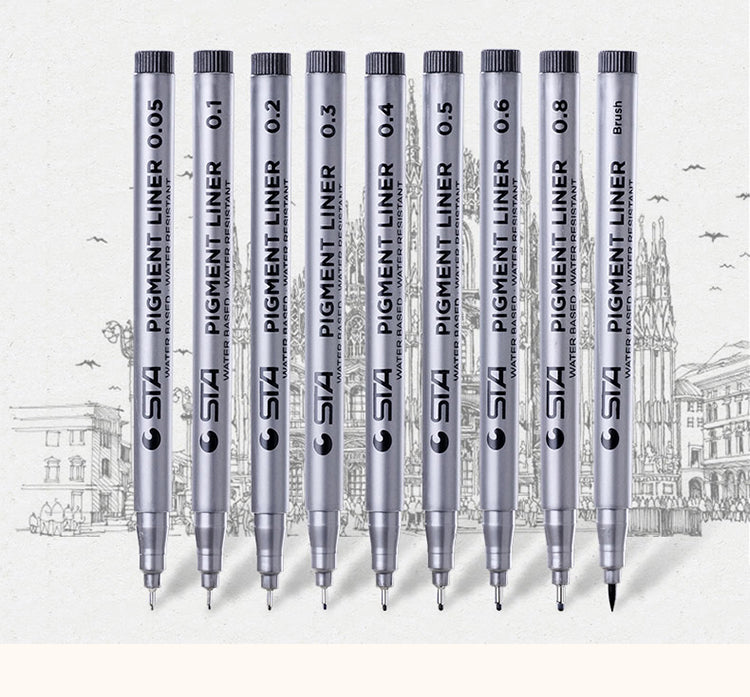 1STA Hand-Paint Waterproof Signature Pen Outline Pen