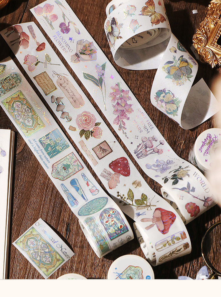 1Time and Moonlight Vintage Hot Stamping Washi Tape