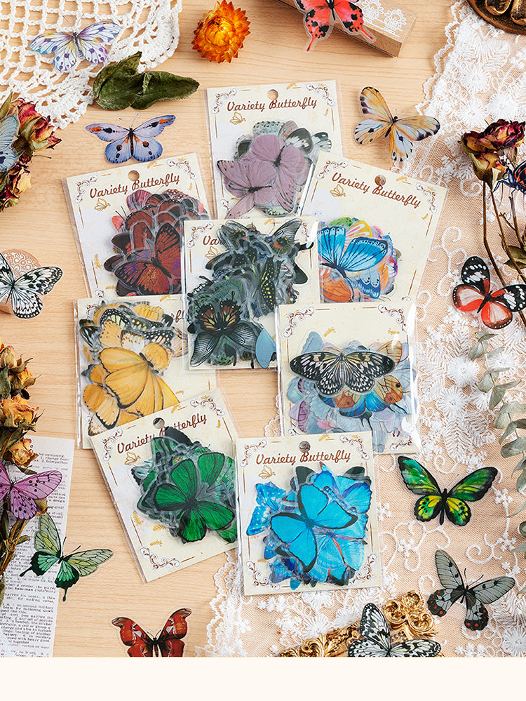 1Translucent Amazing Butterfly PVC Sticker Pack