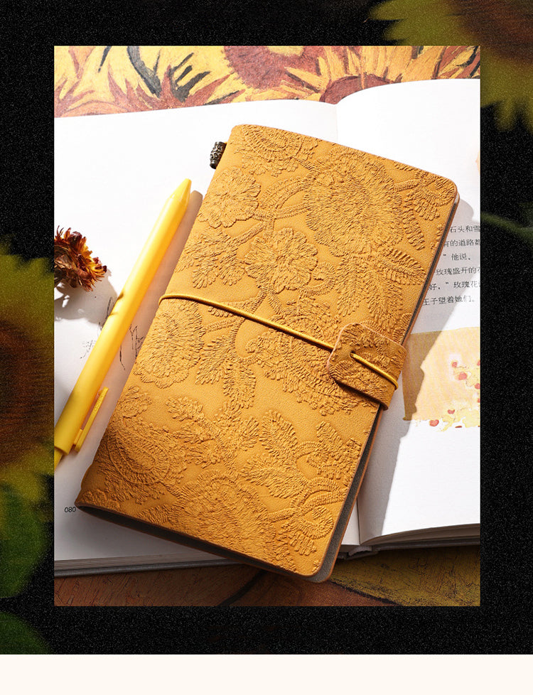 1Vintage European Style Carved Lace Travel Notebook